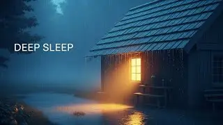Gentle Rain on Roof ☔ | Peaceful Night Ambience for Stress Relief