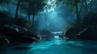LIVE &bull; Calm Study Night River ASMR 🌙 Soft Flowing Water for Focus, Study & Relaxation (No Music)