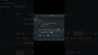 I made Tic Tac Toe game in Python Part 6 #coding #python #code #pythonprogramming #codewriter101