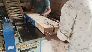 Wood cutting on Planer Machine//Wood works Mohan