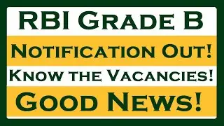 RBI Grade B 2025 Notification Out!