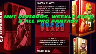 ALL PRO FANTASY, WEEKLY ELITE FANTASY & LEGENDARY MUT REWARDS! Madden22UltimateTeam pack opening