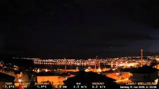 Timelapse Cam 1 - Natt til 17. mai 2015
