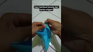 cara membuat burung dari kertas origami. #tutorial #burung #kertasorigami