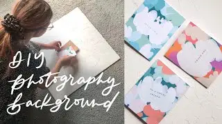 DIY Photography Background | Quick and under $20 project | Graphic Design & Fine Art Tips