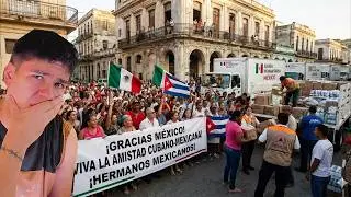 CUBANOS AGRADECEN A M&Eacute;XICO POR SU AYUDA HUMANITARIA 🇲🇽 MEXICANOS SIEMPRE AYUDANDO