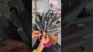 FLEXI ROD CURLS ON LOCS. #flexirods #curls #locstyles #locs #naturalhairstyles #hairreels