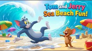 Tom and Jerry in Sea Beach | Kids Rhymes, Cartoon Song & Fun Animation #abc #kids #shorts