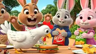 PETTING FARM CHAOS! 🐐 Bunny Family's Muddy Adventure | Full Episode Animal Fun Vlog #bunny #rabbit
