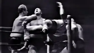 WWE WVR WWWF BRUTE BERNARD SKULL MURPH VS THE BAVARIAN BOYS 1960 BALTIMORE NYC REMASTERED 4K 60FPS 
