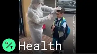 Beirut School Sprays Students With Disinfectant in Coronavirus Prevention Campaign