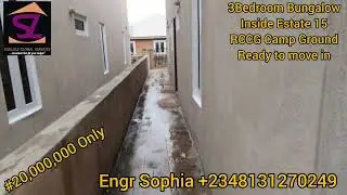 Affordable 3bedroom Fully Detached Bungalow Inside Estate 15, RCCG Camp Ground, Mowe. Pay & Park In