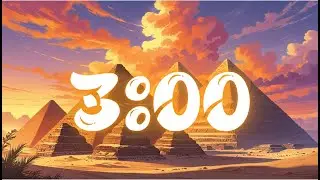 3 Minute Neon Timer 🌅 | Giza Sunset & Glowing Pyramids