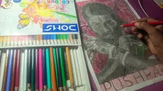 Pushpa 2 Drawing,  Allu Arjun Drawing,  Tutorial,  Final Part 🔥
