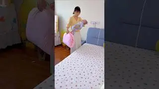 really practical. It can be used as a spring and autumn quilt when covered #cutebaby #shortvideo