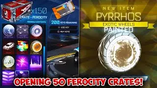 I opened 50 NEW ferocity crates in Rocket League...
