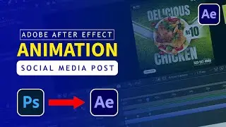 From Static Design to Motion Graphics | After Effects Social Media Animation #animationtutorial