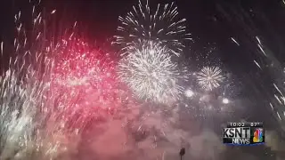 Volunteers help set up Wamego fireworks display
