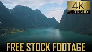 Fjord in Jostedalsbreen, Norway | Royalty Free Stock Footage 4K | No Copyright | Free Download