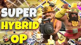 SUPER HYBRID is BASE KILLER in Clash of Clans - Th14 QC Super Hybrid Attack Strategy