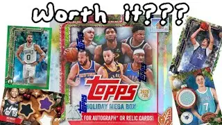 Is Topps Holiday 25-26 NBA Mega Box Worth It? short review 🔥🎄|| FIRST VIDEO