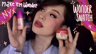 Обзор тональной основы NYX MAKE EM WONDER SOFT MATTE FOUNDATION + рассыпчатой ​​фиксирующей пудры...