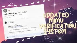 Updated mimu bot verification || aesthetic verification system || 2023 || #lyratech