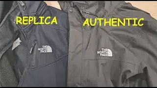 The North Face Rain Jacket real vs fake review. How to spot original North Face Dryvent hardshell