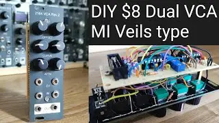 [ $8 ] Модульный синтезатор Eurorack своими руками на базе двух VCA V2164, регулируемая кривая отклика | SSM2164,AS2164