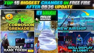 OB36 Update TOP 15 Changes | OB36 Update All Changes | New Items in Free Fire | Free Fire Leaks