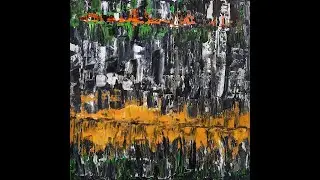 Orange abstract artwork by Patrick Joosten