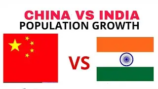 🇨🇳CHINA VS INDIA 🇮🇳POPULATION GROWTH📈  1950-2100 I Statistics, prediction