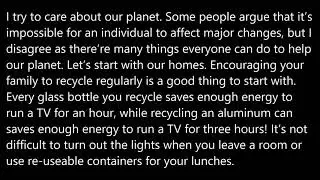 ЕГЭ Аудирование #1 SIMPLE WAYS TO HELP OUR PLANET IN EVERYDAY LIFE