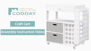 COODAY Craft Cart Assembly Instruction Video
