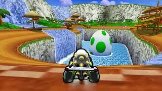 DS Yoshi Falls in MK8 | 4K