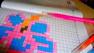 Pinterest-Inspired Flower Pixel Art | Viral DIY Craft #flowerart #pixelart #viralart