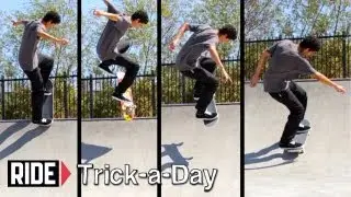 How-To Skateboarding: Blunt Stall Kickflip With Christian Flores