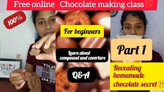 Free online homemade chocolate class for beginners 💯🔥|do support ❤| #trandingshorts #reels #ytshorts