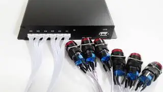 Advertising push button media player