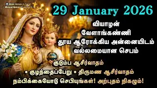 29 January | வியாழன் | வேளாங்கண்ணி தூய ஆரோக்கிய அன்னையிடம் செபம் | குழந்தைப்பேறு • திருமண ஆசீர்வாதம்