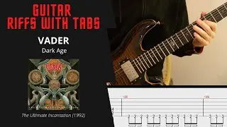 Vader - Dark Age - Guitar riffs with tabs / cover / lesson