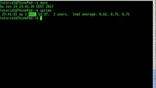 Command: date and uptime - Linux Terminal Tutorial #1