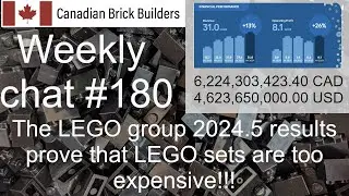 Canadian Brick Builders Weekly Chat #180 - LEGO Reduce your set prices!