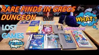 NINTENDO RARE FINDS IN GREGS DUNGEON GAME ROOM🤩🤩🤩❤️❤️😆❤️❤️