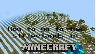 How to go to the Minecraft Stripe lands (Bedrock edition) #farlands #minecraft