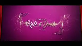 Golden Title Wedding Invitation Template | After Effect wedding Template