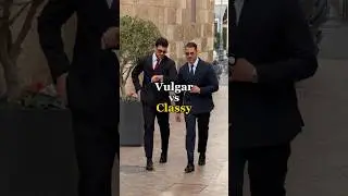 Vulgar vs Elegant!  #stayclassy #mensfashion #oldmoneyoutfits #oldmoney #fashion #style