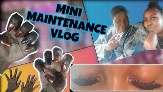 Mini Maintenance Vlog | Nails, Lashes, Shopping & More | shayna smith | mini maintenance