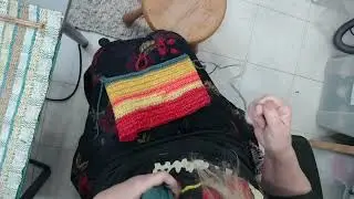 NALBINDING  a Sleeve for my Indigo Vat - Part 2 #nalbinding #naalbinding #naturaldyes #indigenous