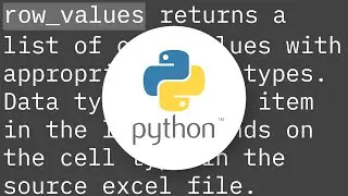 Python xlrd module